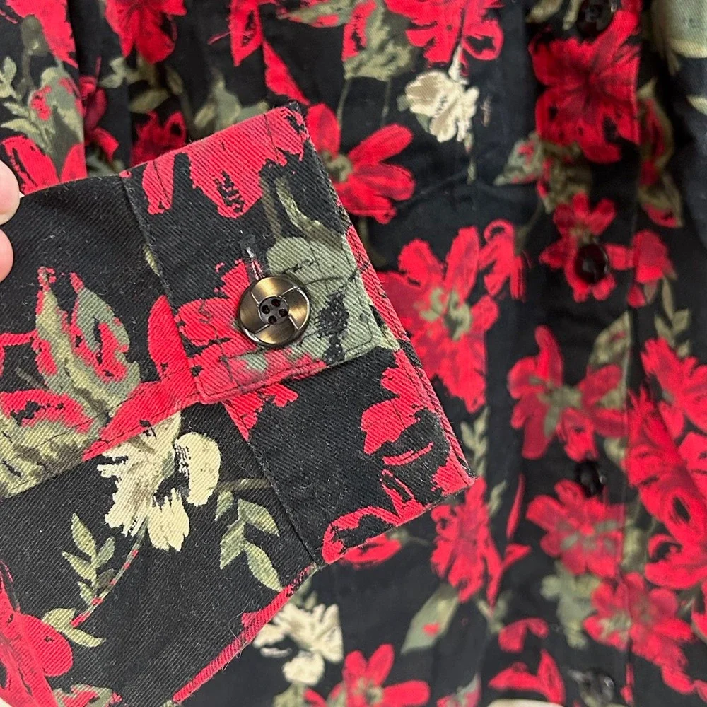 Christopher‎ & Banks Floral Cropped Jacket Size M